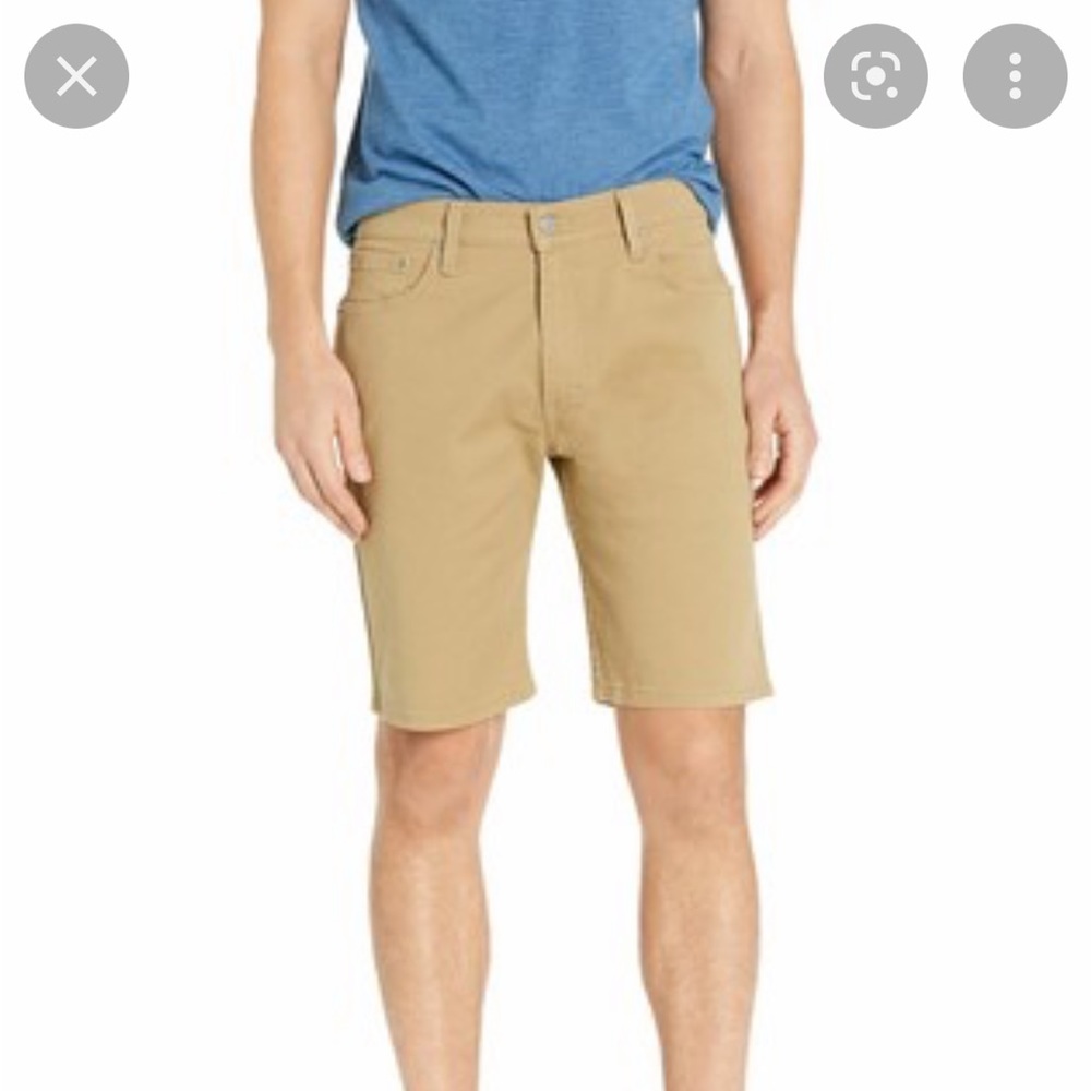 Levi’s camel beige men jean shorts
